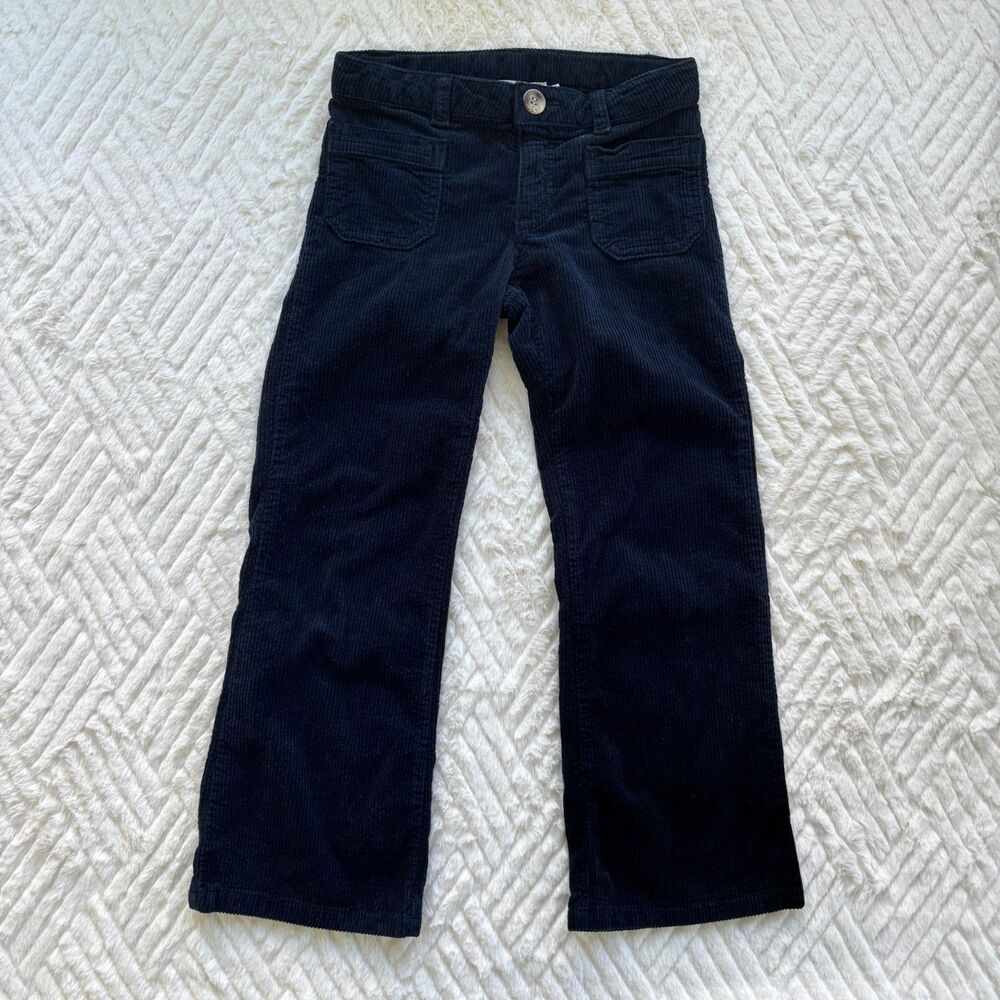 Bonpoint Size 6A Navy Blue Corduroy Straight Leg Pants Trousers Kids